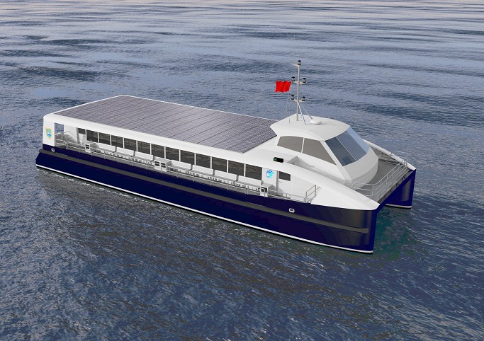 An electric ferry design by BMT Nigel Gee
